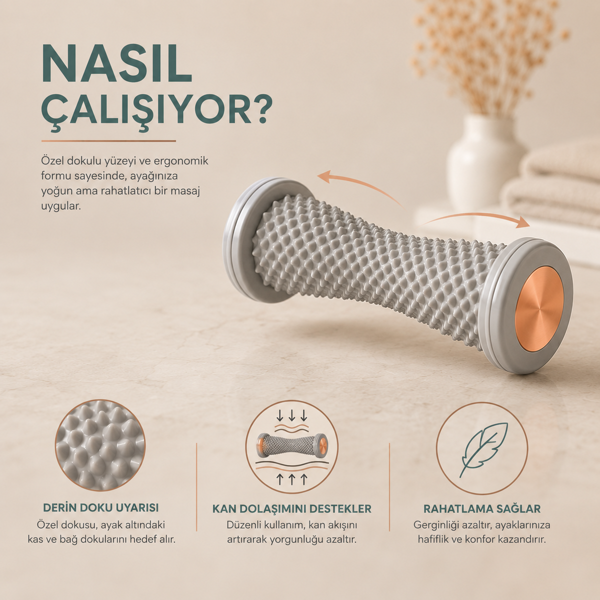 Adımora® Ayak Masaj Rulosu